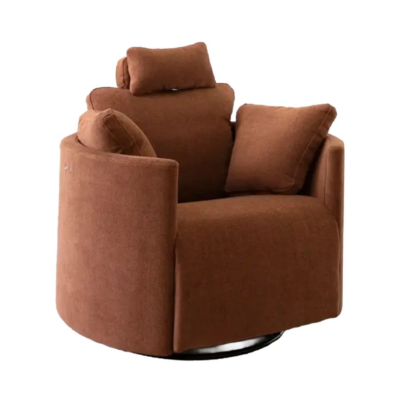 Fama Moonrise Electric Reclining Swivel & Rocking Armchair Fabric Series 6