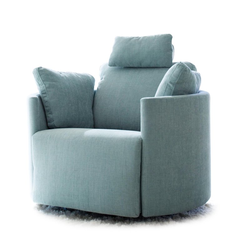 Fama Moonrise Electric Reclining Swivel & Rocking Armchair Fabric Series 6