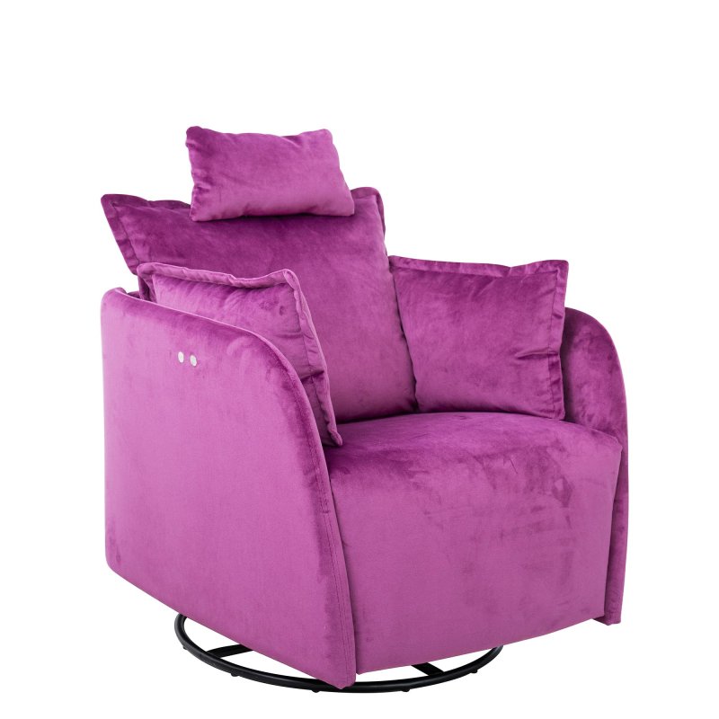 Fama Nadia Electric Reclining Swivel & Rocking Armchair Fabric Series 6