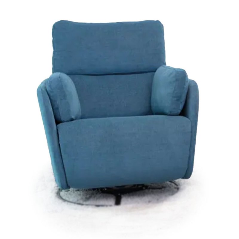Fama Adan Electric Reclining Swivel & Rocking Armchair Circular Base Fabric Series 6