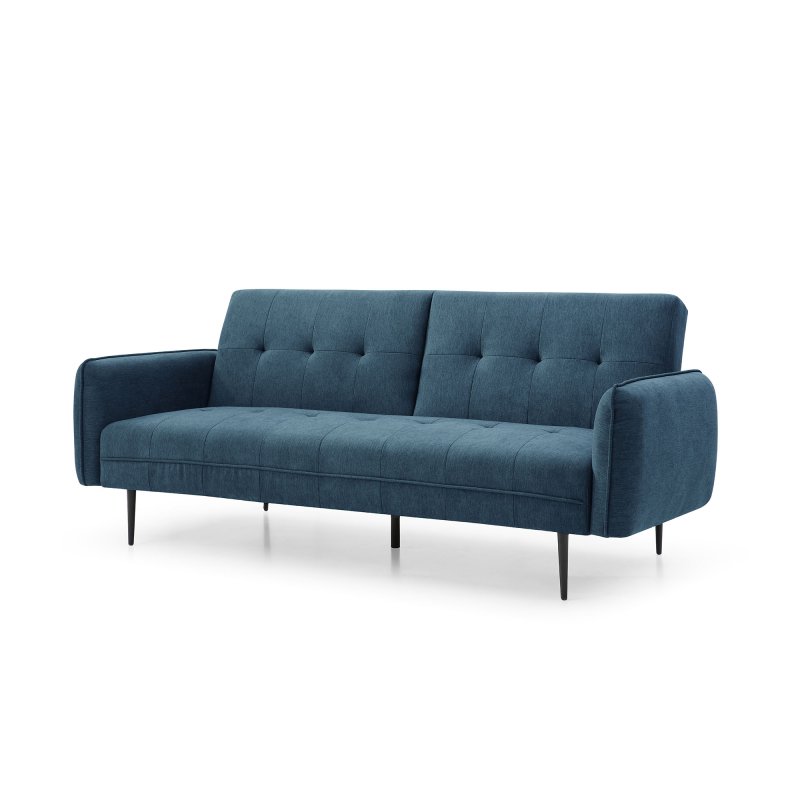 Clapton 3 Seater Sofa Bed Fabric Blue