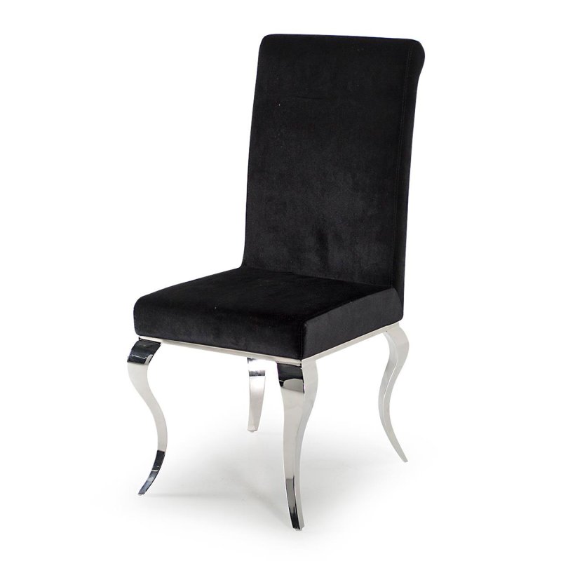 Ordell Dining Chair Fabric Black