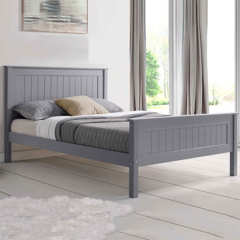 Taurus King Bedstead Grey High End 150cm (5'0")