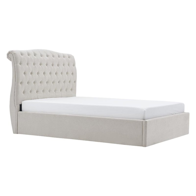 Rosa King (150cm) Ottoman Bedstead Fabric Natural