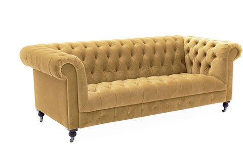 Berrington 3 Seater Sofa Fabric Mustard 