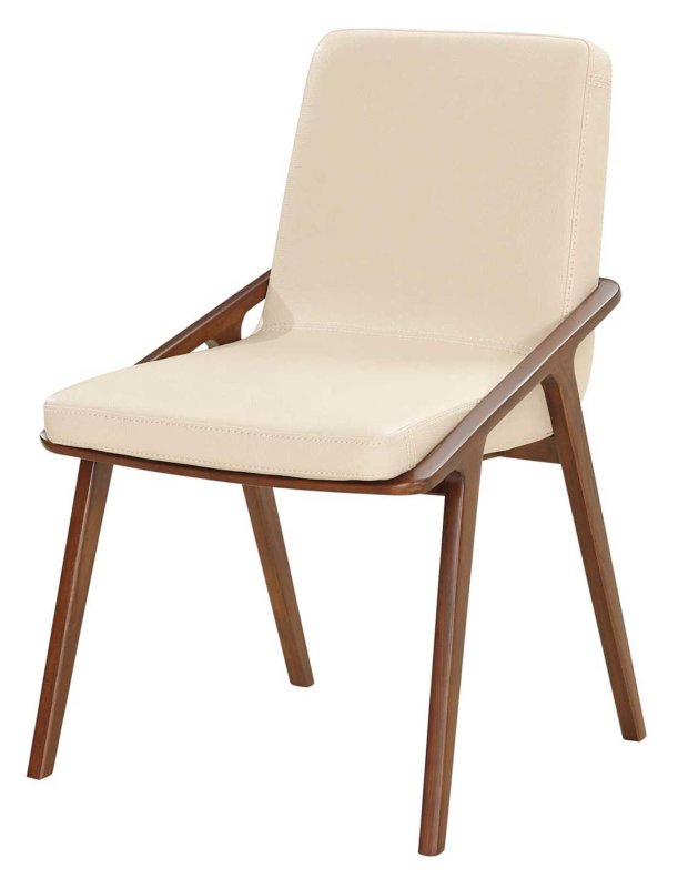 Veneto Dining Chair Faux Leather Beige