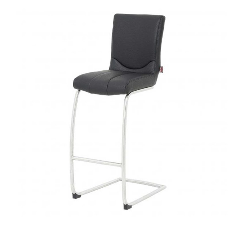 Vittorini Bar Stool Cantilever PU Black