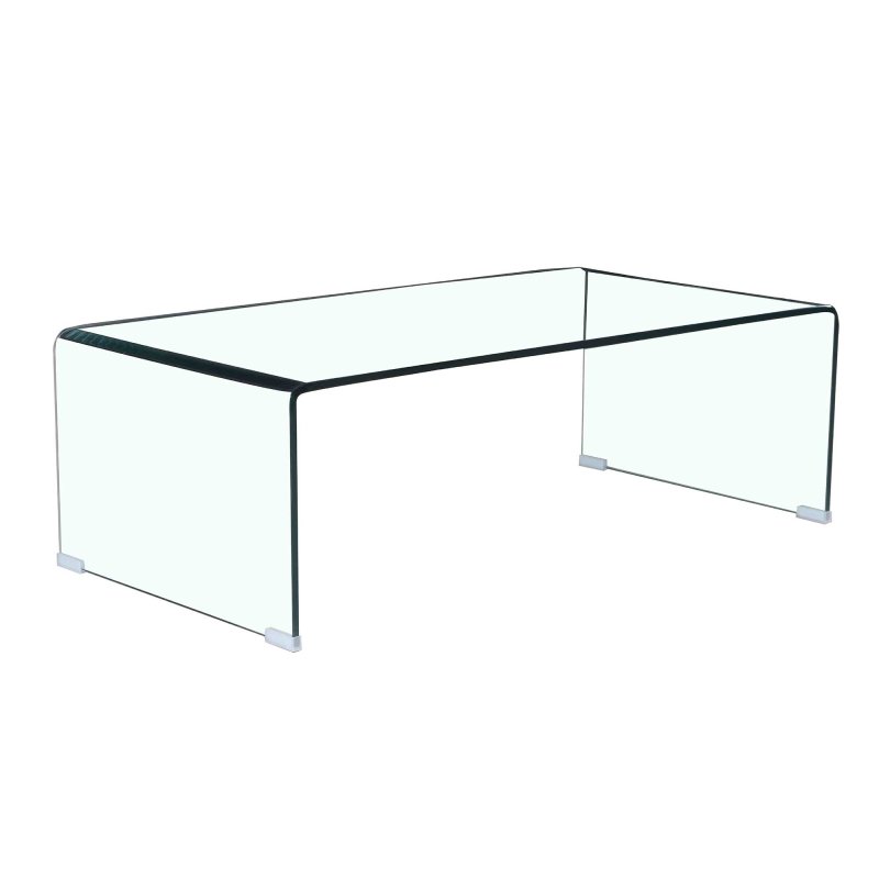 Elena Clear Glass Coffee Table 110 x 55 x 45