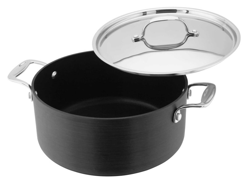 Stellar Hard Anodised Non Stick Casserole 24cm