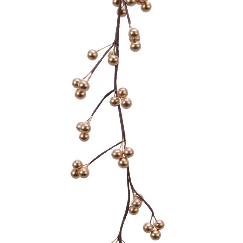 Gold Berry Garland 4.2ft/130cm 