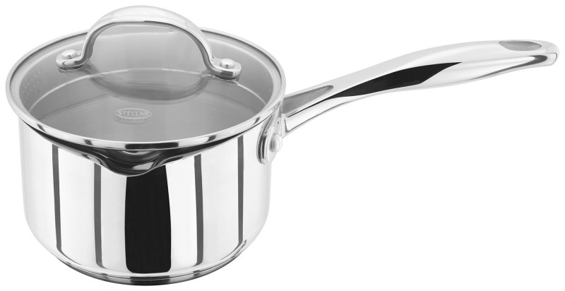 Stellar 7000 Draining 14cm/0.8L Saucepan c/w Draining Lid