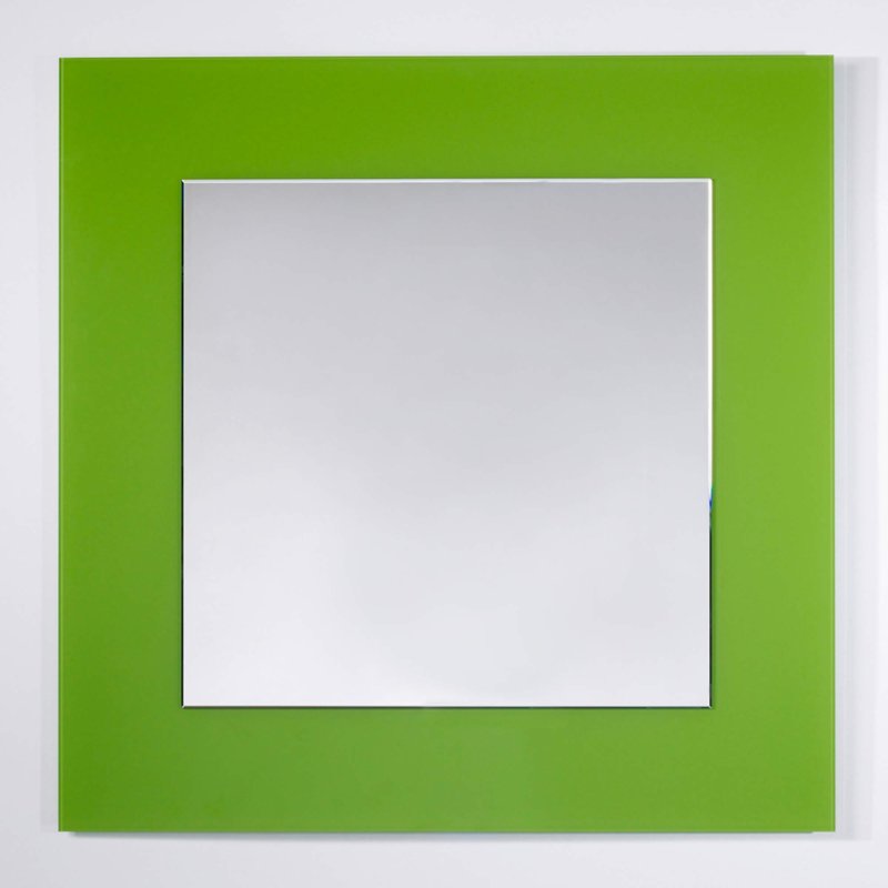 Deknudt Basic Square Wall Mirror Green
