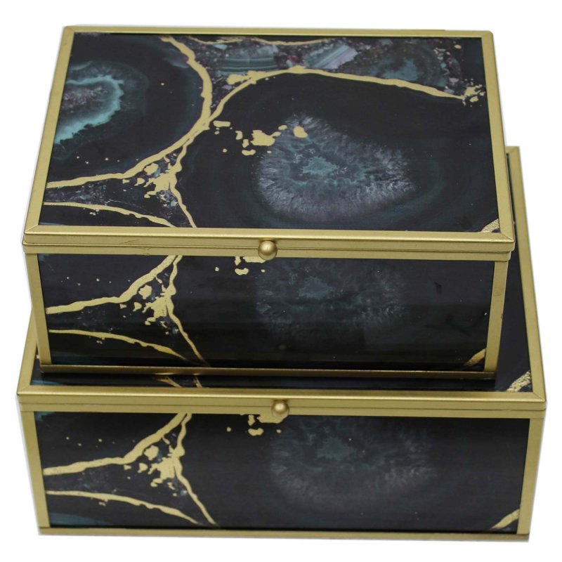 Mindy Brownes Accessory Box Midnight Glory (Set Of 2) 