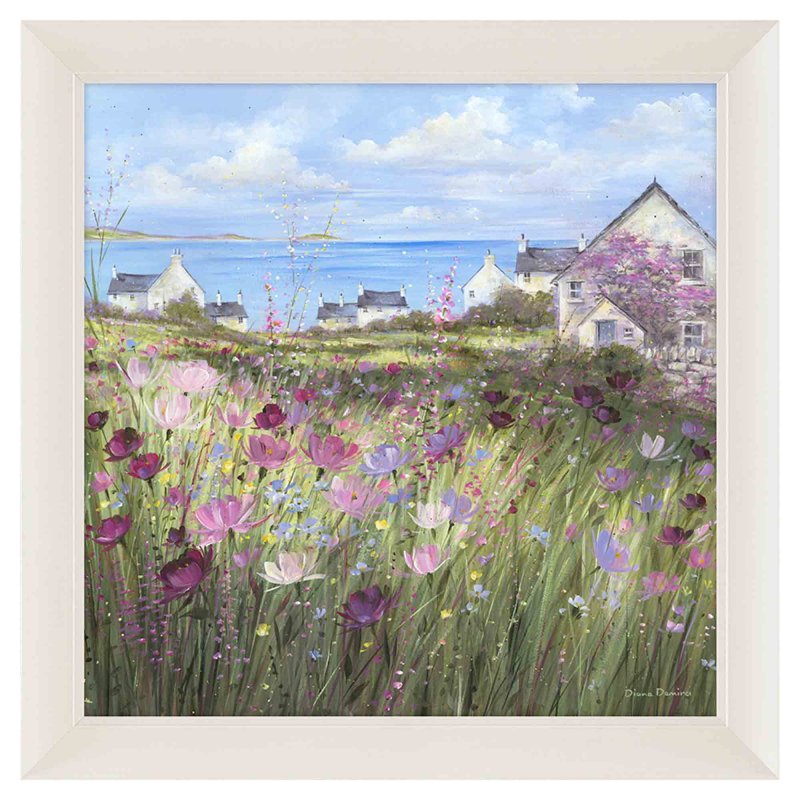 Artko Summer Afternoon 82cm x 82cm Picture By Diane Demirci Cream Frame