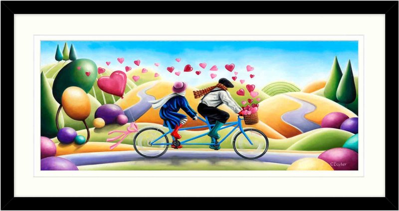 Artko Our Journey Begins With Love 85cm x 45cm Picture By Claire Baxter Black Frame