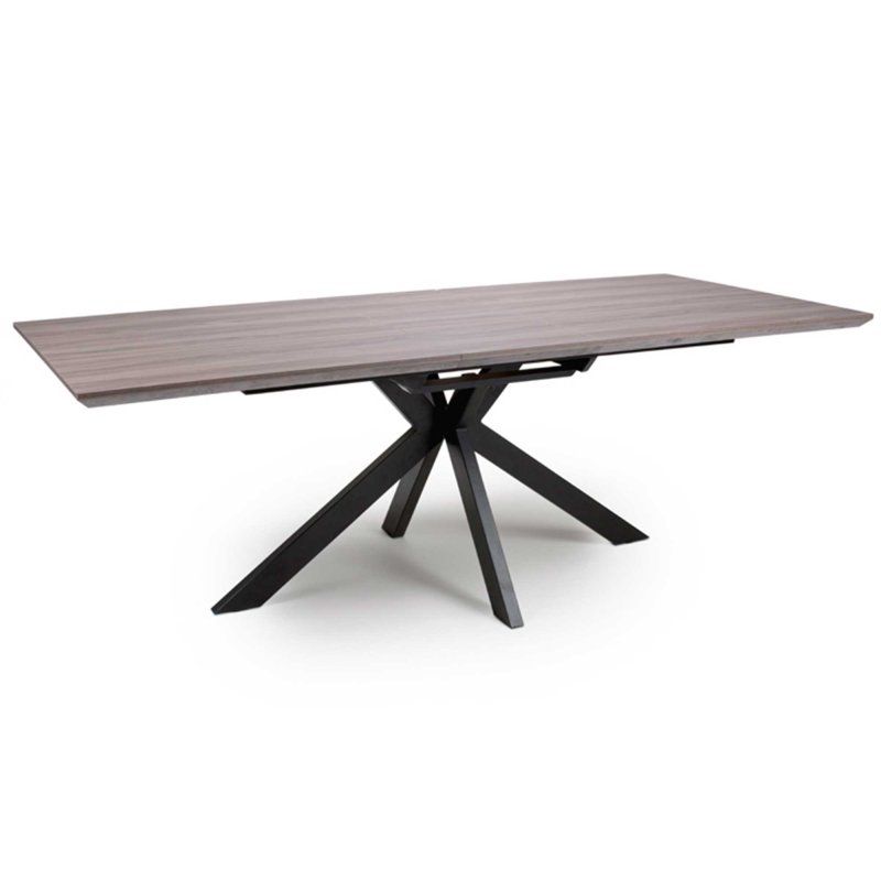 Manhattan 6-8 Person Rectangular Extending Dining Table Grey180cm x 220cm