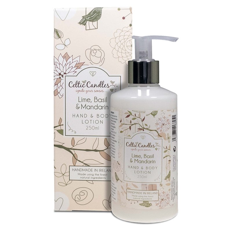 Celtic Candles Classic Lime, Basil & Mandarin Hand &  Body Lotion 250ml