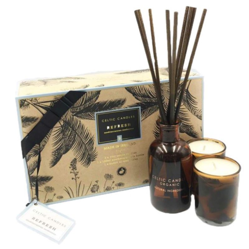 Celtic Candles Organic Refresh Gift Set Meubles