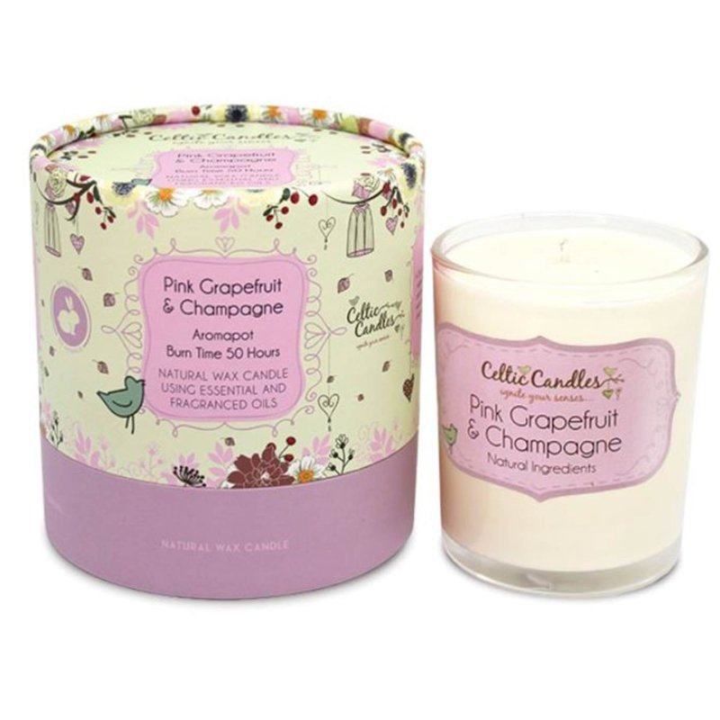 Celtic Candles Classic Pink Grapefruit & Champagne Aromapo