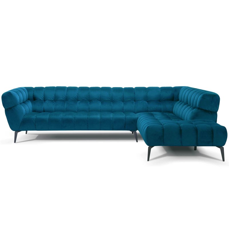 Aurora Modular 5+ Seater Corner Sofa LHF Fabric Category 20 Teal 