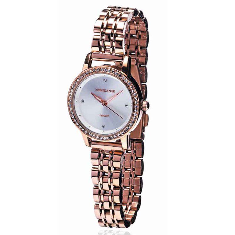 Newgrange Rose Gold Diamond Bezel Ladies Watch