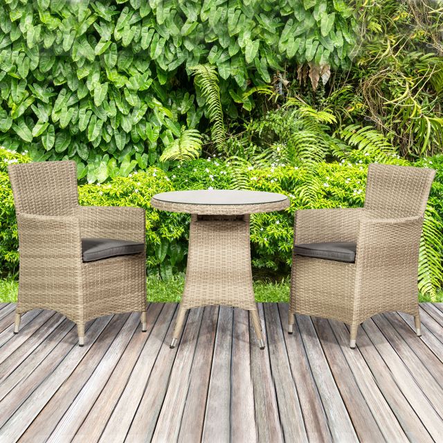 Bistro Outdoor Furniture Set Garden Patio Dining Rattan Ireland Royalcraft Meubles Bistro Outdoor Furniture Set Garden, Garden Furniture Bistro Set Ireland