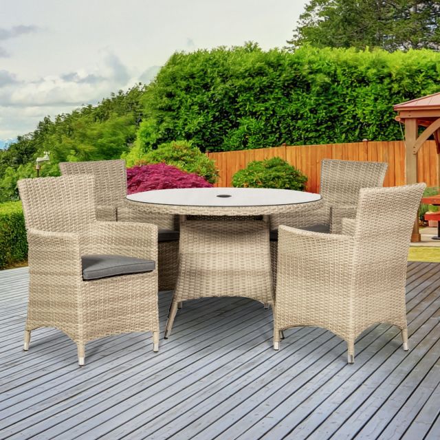 Outdoor Furniture Set Garden Patio Dining Rattan Ireland Royalcraft Meubles Outdoor Furniture Set Garden Patio, Rattan Garden Furniture Round Table And Chairs