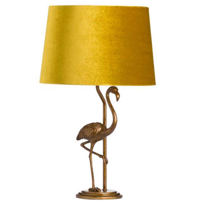Hill Interiors Antique Flamingo Lamp Gold