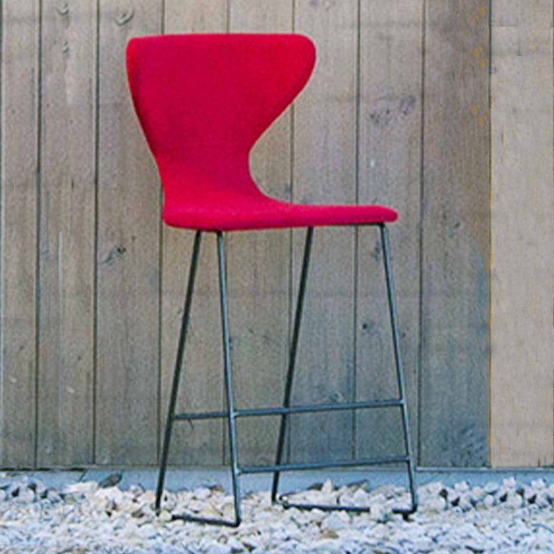 Marlon Barstool With Metal Black Legs 65cm Seat Height