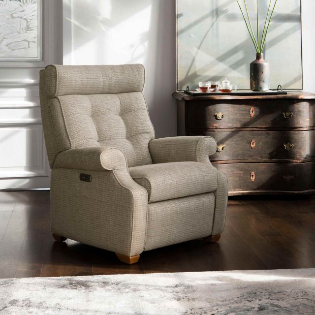 Parker Knoll Norton 150 Electric Reclining Armchair Single Motor Fabric