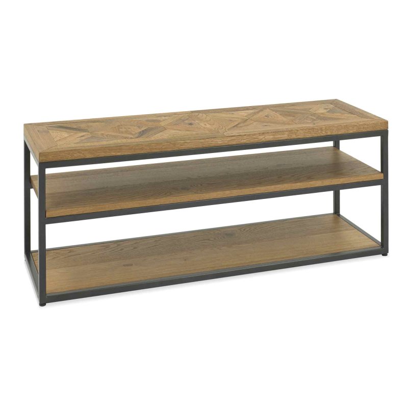 Khan Open Entertainment Unit Rustic Oak