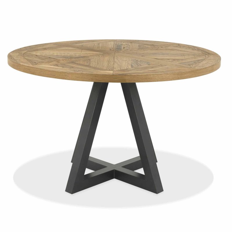Round Dining Table Rustic Oak Meubles, Rustic Round Dining Tables For 6