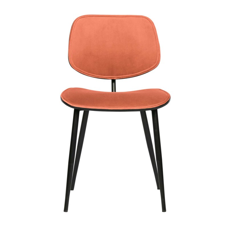 Jackie Dining Chair Velvet Coral