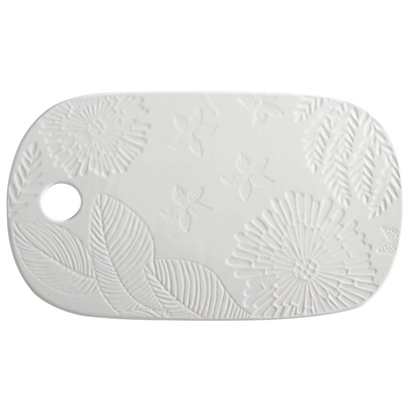 Maxwell & Williams Panama Stoneware Oblong Cheese Platter White