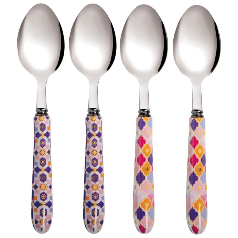 Maxwell & Williams Teas & C's Kasbah Handled Teaspoons (Set of 4) Rose 