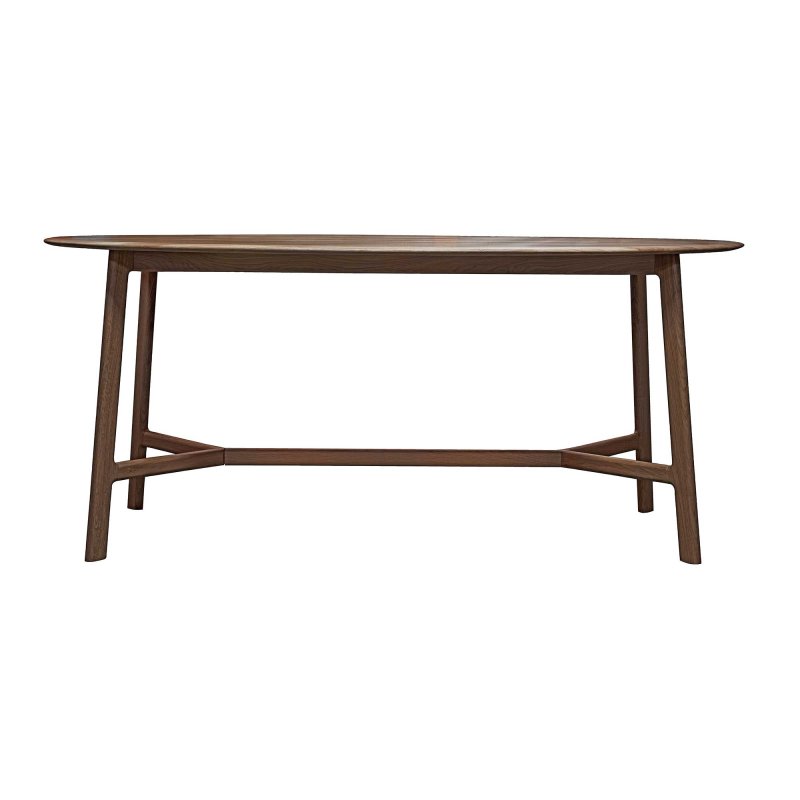 Valencia 6-8 Person Oval Dining Table Walnut 180 X100 X76 cm