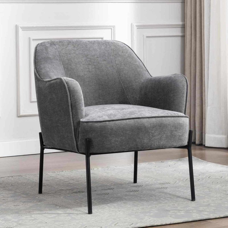 Noriker Armchair Fabric Grey