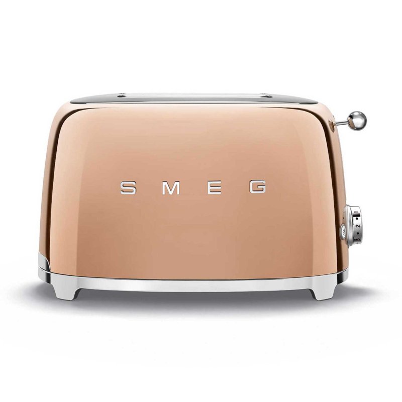 Smeg 2 Slice Toaster Rose Gold 