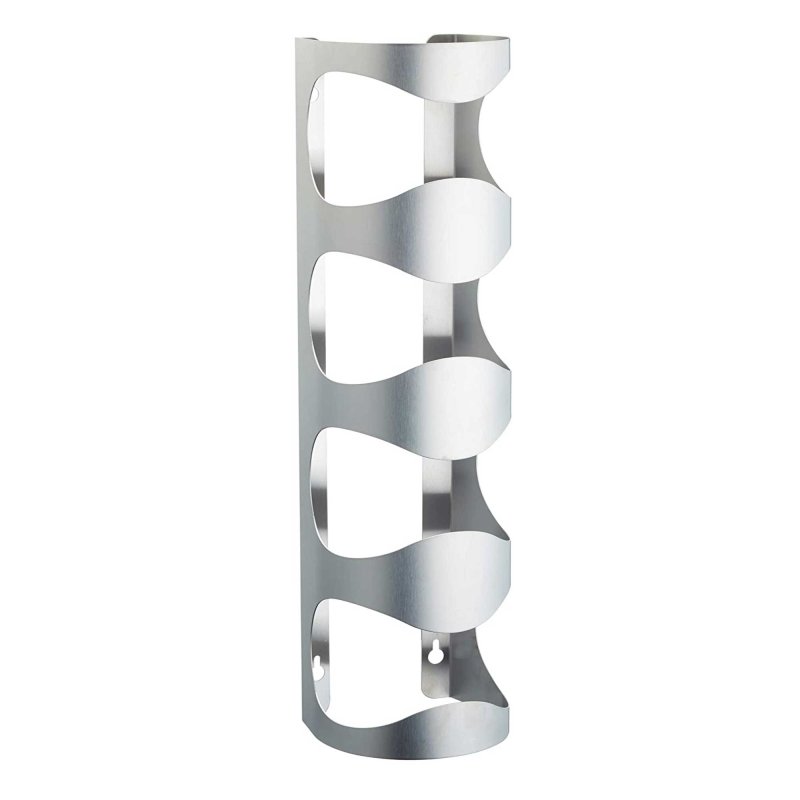 Bar Craft Stainless Steel Wall Mounted Wine Rack 10x11x45cm