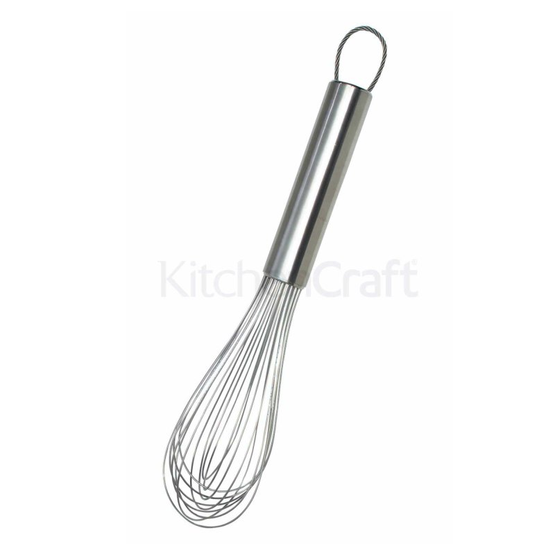 Kitchen Craft Stainless Steel Eleven Wire Professional Balloon Whisk 30cm