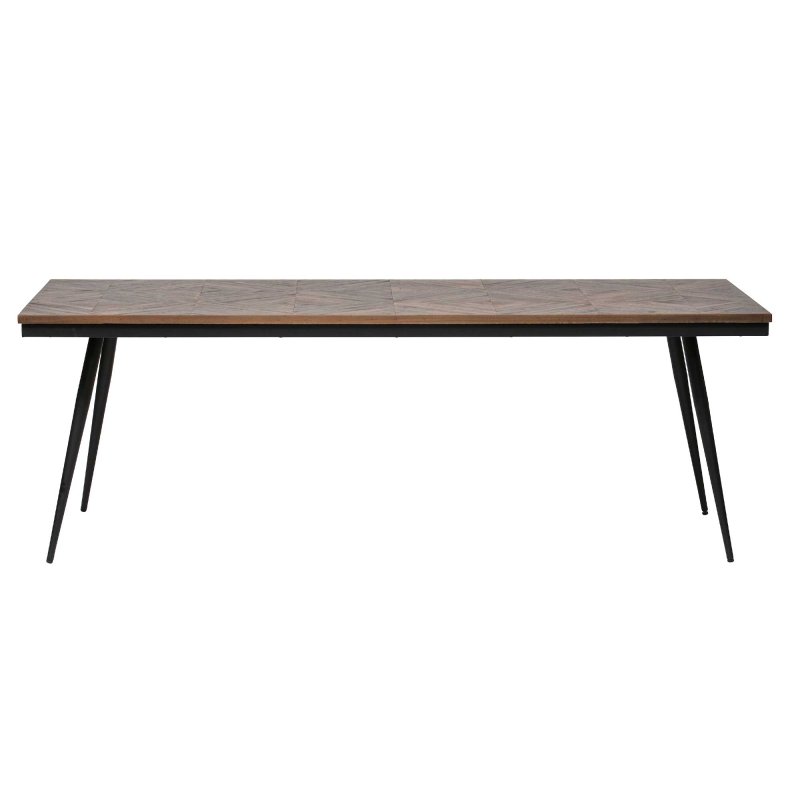 Rhombia 6-8 Person Dining Table Wood/Metal 220 x 90cm