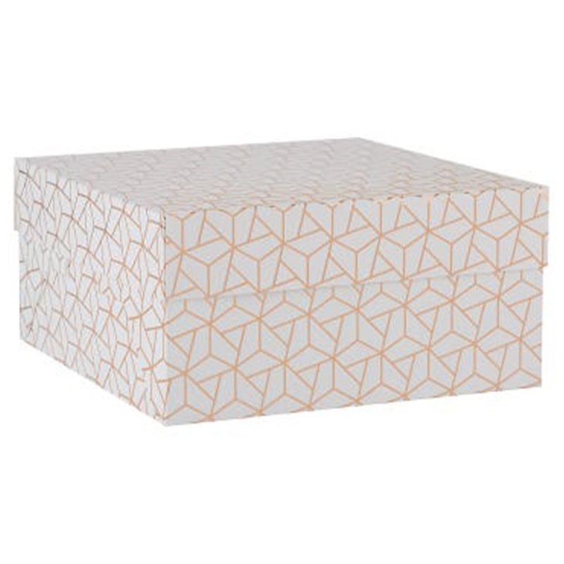 Mason Cash Geo Cake Box 25cm Rose Gold 