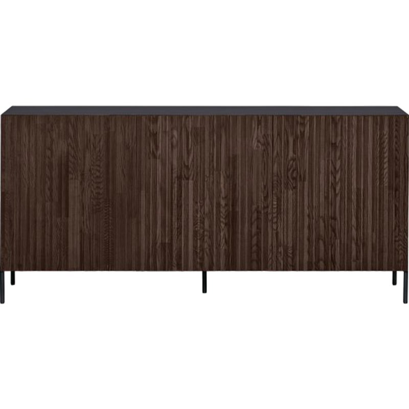 WOOOD Gravure Sideboard Black With Brown Doors 