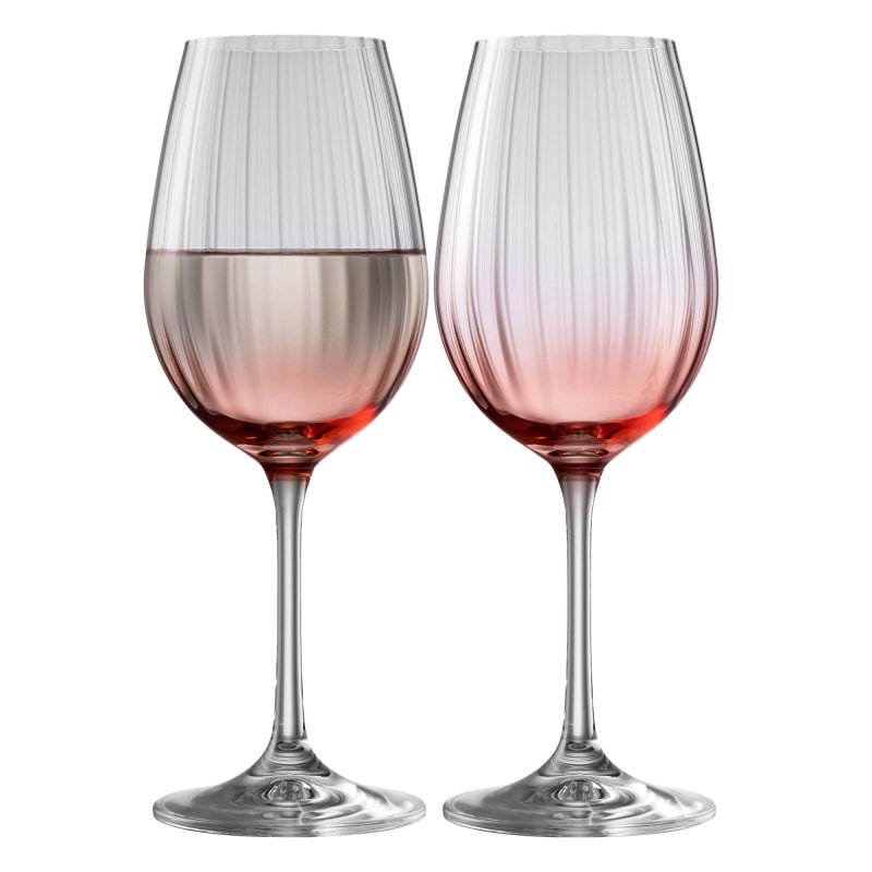 Galway Crystal Erne Wine Glass Blush (Set Of 2)