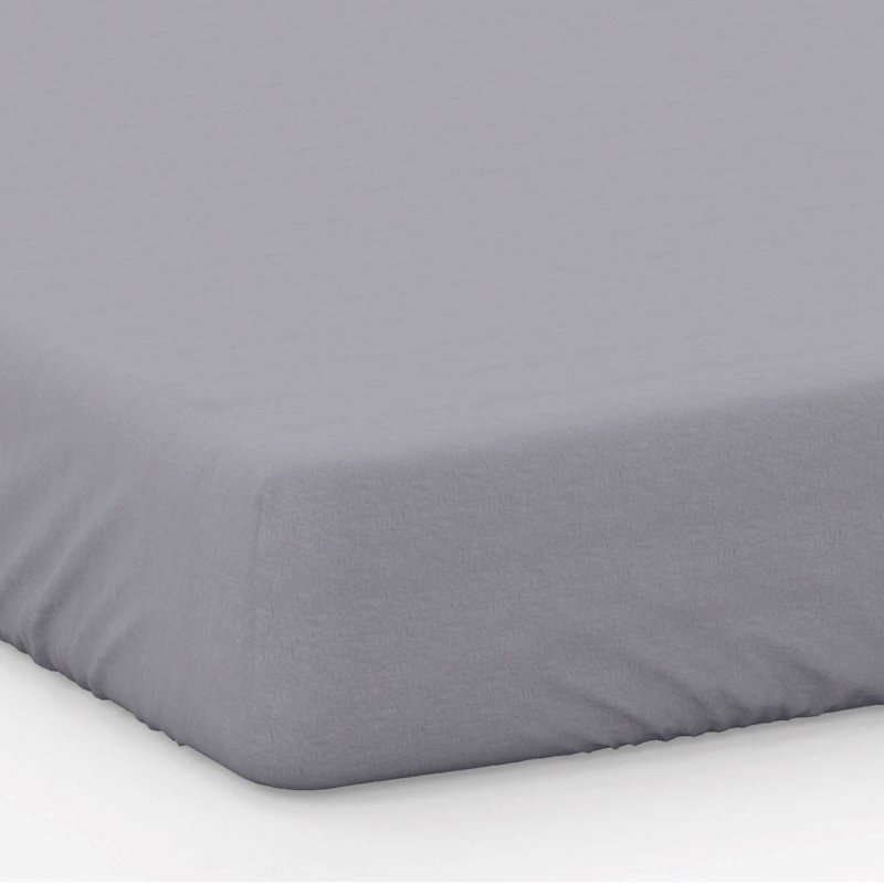 Belledorm 200 Thread Count King Fitted Sheet (15") Grey