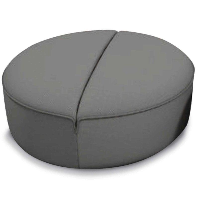 Egoitaliano Bebop Oval Footstool Fabric E