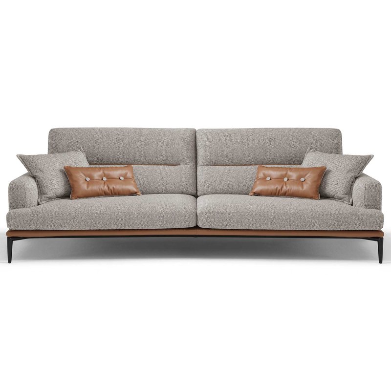 Egoitaliano Feng 3.5 Seater Sofa With Extending Backrest Microfibre