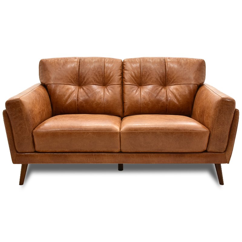 Renato 2 Seater Sofa Leather CM 245E Cognac