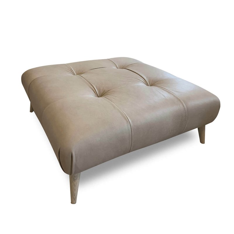 Alexander & James Benny Footstool Leather B Byron