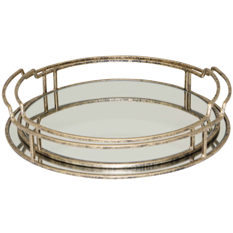 Mindy Brownes Drina Trays (Set Of 2) Gold